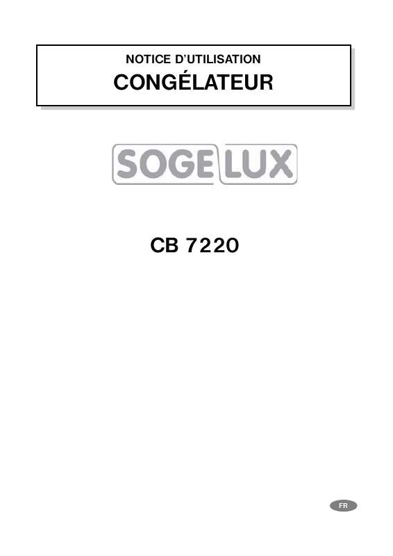 Guide utilisation  SOG CB7220  de la marque SOG
