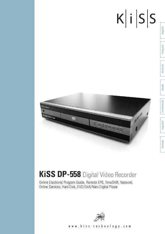 Guide utilisation KISS DP-558  de la marque KISS
