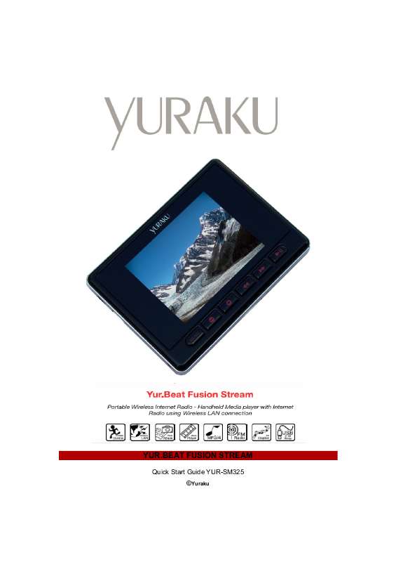Guide utilisation YURAKU YUR.BEAT FUSION STREAM  de la marque YURAKU