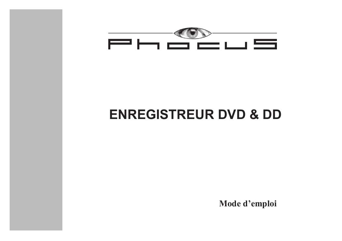 Guide utilisation  PHOCUS DVHD 160  de la marque PHOCUS