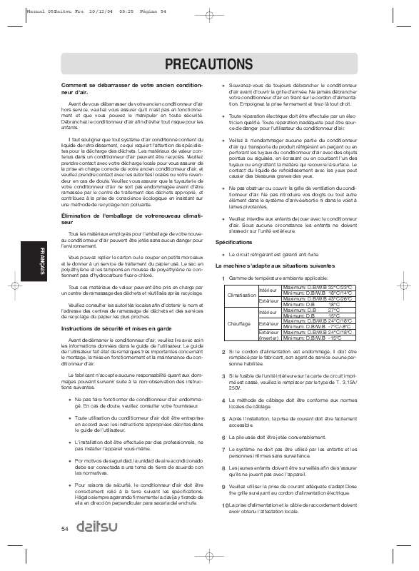 Guide utilisation  DAITSU ASD12UA  de la marque DAITSU