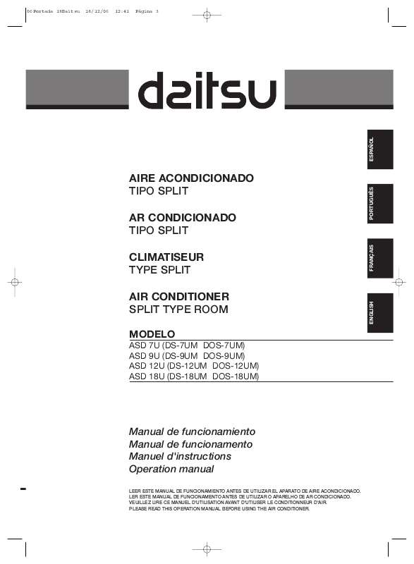 Guide utilisation  DAITSU ASD 12U  de la marque DAITSU