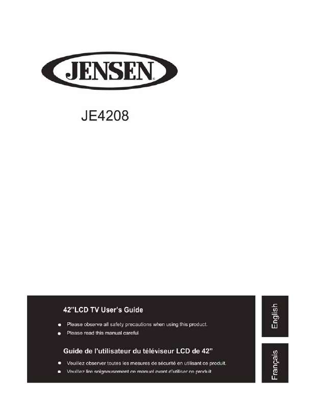 Guide utilisation  JENSEN VOYAGER JE4208  de la marque JENSEN VOYAGER