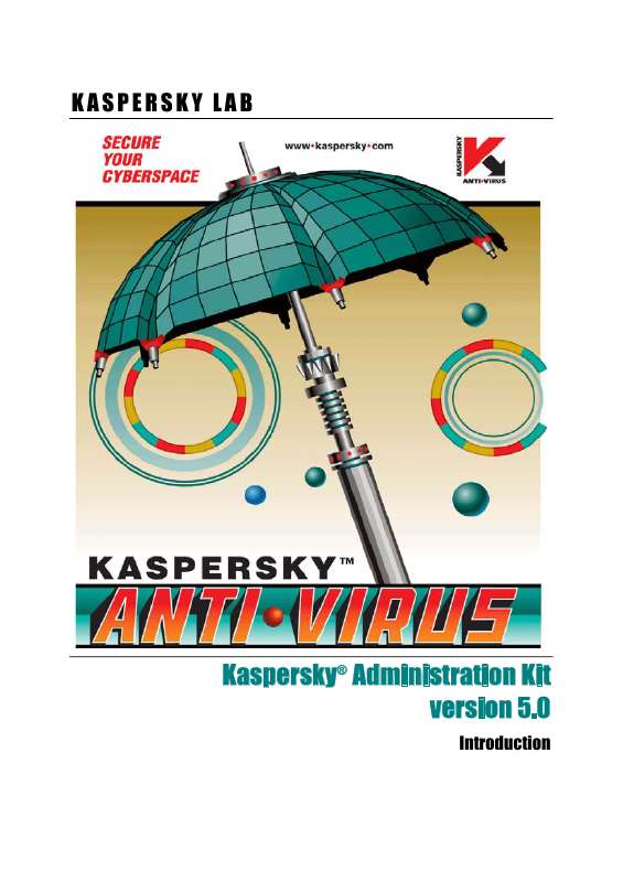 Guide utilisation  KASPERSKY LAB ADMINISTRATION KIT 5.0  de la marque KASPERSKY LAB