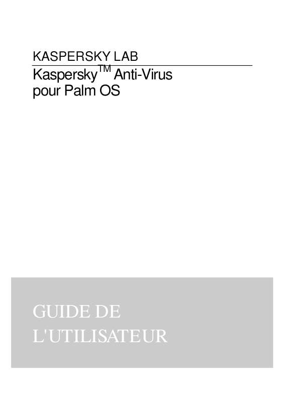 Guide utilisation  KASPERSKY LAB ANTI-VIRUS  de la marque KASPERSKY LAB