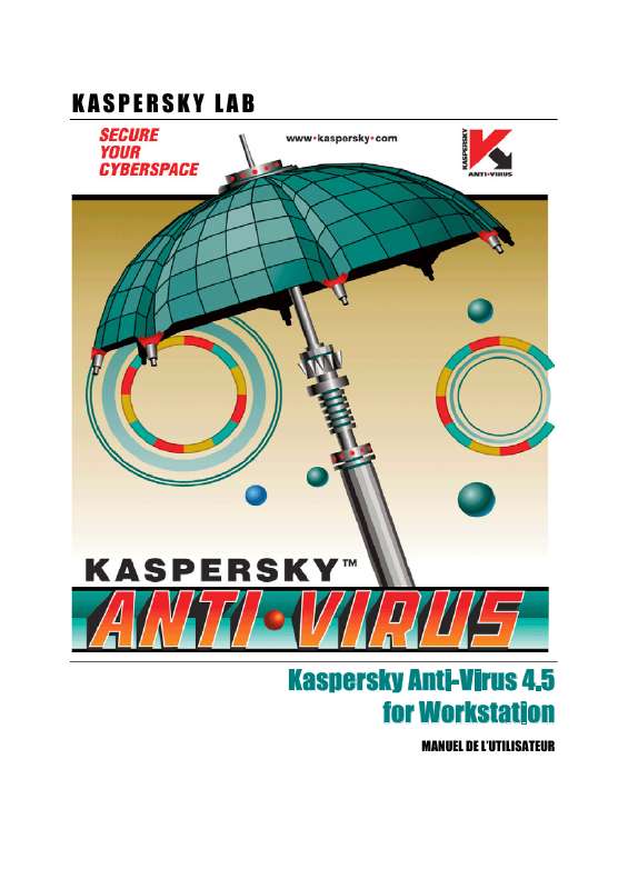 Guide utilisation  KASPERSKY LAB ANTI-VIRUS 4.5  de la marque KASPERSKY LAB