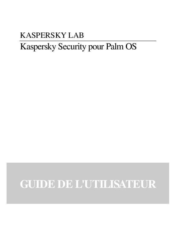 Guide utilisation  KASPERSKY LAB SECURITY  de la marque KASPERSKY LAB