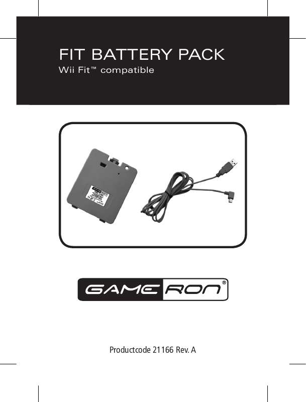 Guide utilisation  AWG FIT BATTERY PACK FOR WII FIT  de la marque AWG