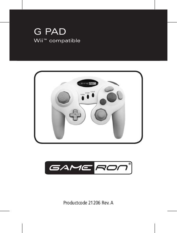 Guide utilisation  AWG G PAD FOR WII  de la marque AWG