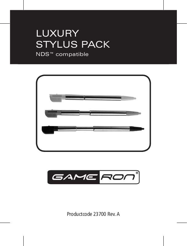 Guide utilisation  AWG LUXURY STYLUS PACK FOR NDS  de la marque AWG