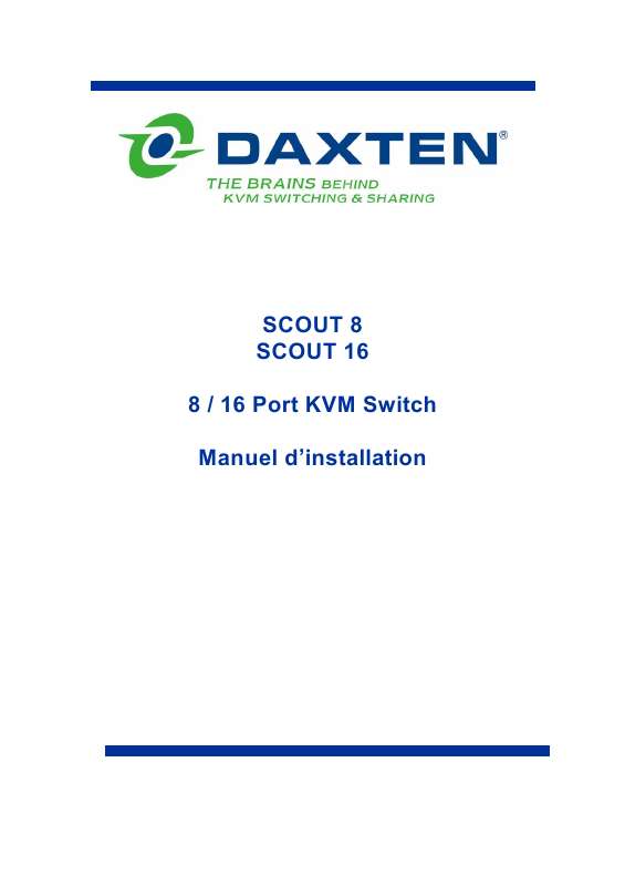 Guide utilisation  DAXTEN SCOUT 16  de la marque DAXTEN