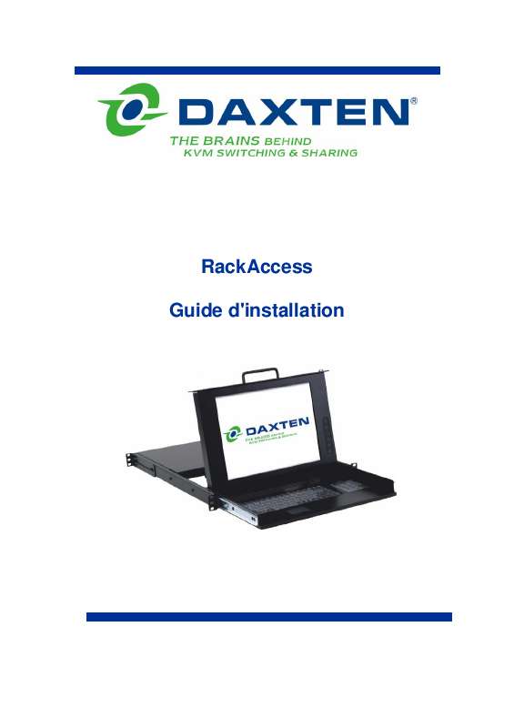 Guide utilisation  DAXTEN RACKACCESS  de la marque DAXTEN