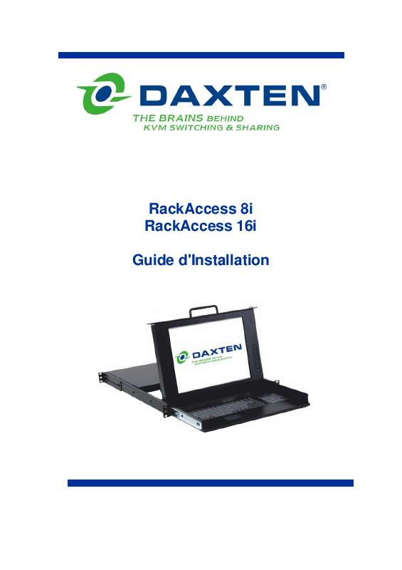 Guide utilisation  DAXTEN RACKACCESS 16I  de la marque DAXTEN