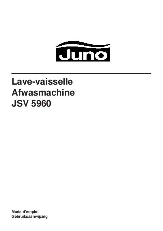 Guide utilisation  JUNO JSV5960  de la marque JUNO