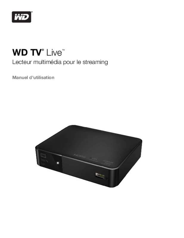 Guide utilisation WD TV LIVE  de la marque WD