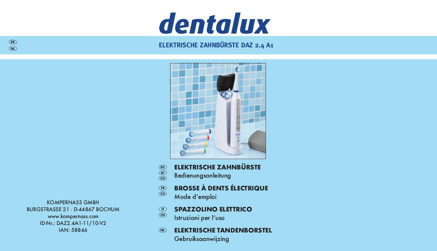 Guide utilisation  DENTALUX DAZ 2.4 A1  de la marque DENTALUX