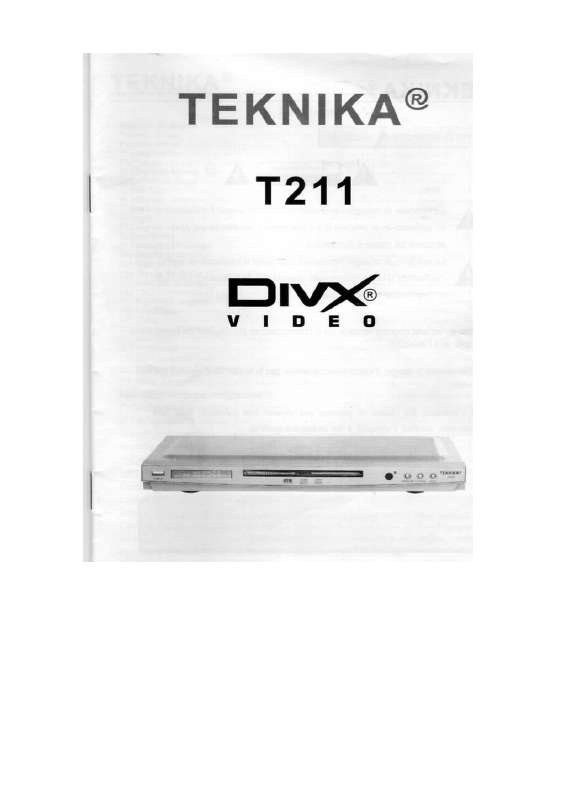 Guide utilisation  TEKNIKA T211  de la marque TEKNIKA