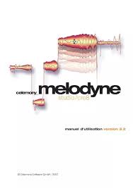 Guide utilisation  CELEMONY SOFTWARE MELODYNE STUDIO 3.2  de la marque CELEMONY SOFTWARE