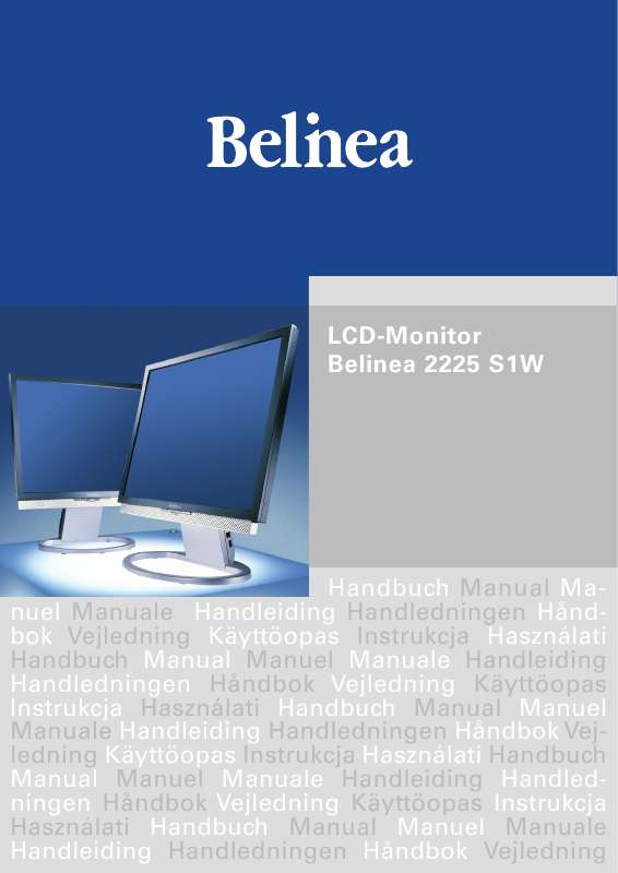 Guide utilisation BELINEA 2225 S1W  de la marque BELINEA
