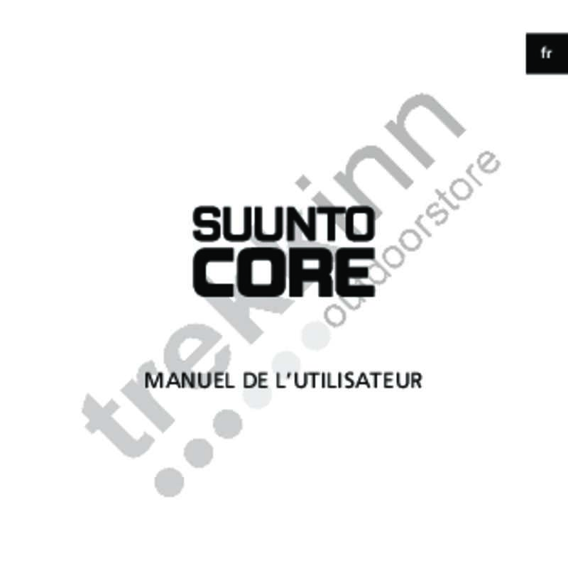 Guide utilisation  SUNNTO CORE ALU PURE WHITE MANU 06850  de la marque SUNNTO