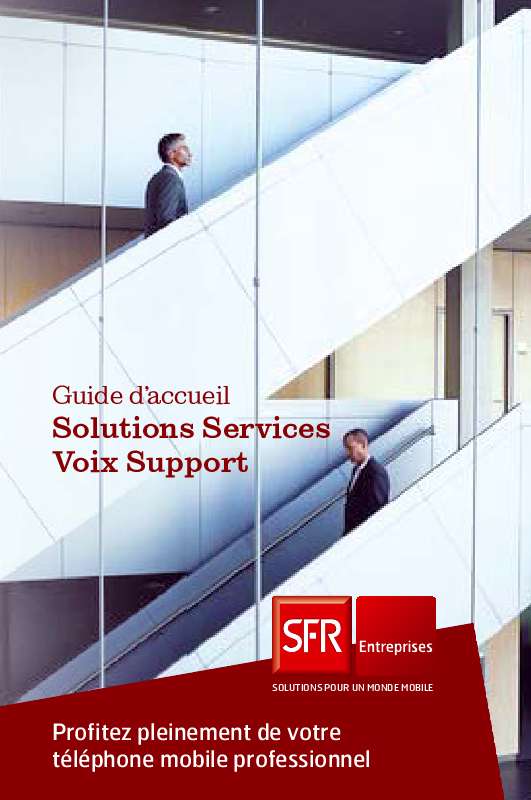 Guide utilisation SFR SOLUTIONS SERVICES VOIX  de la marque SFR