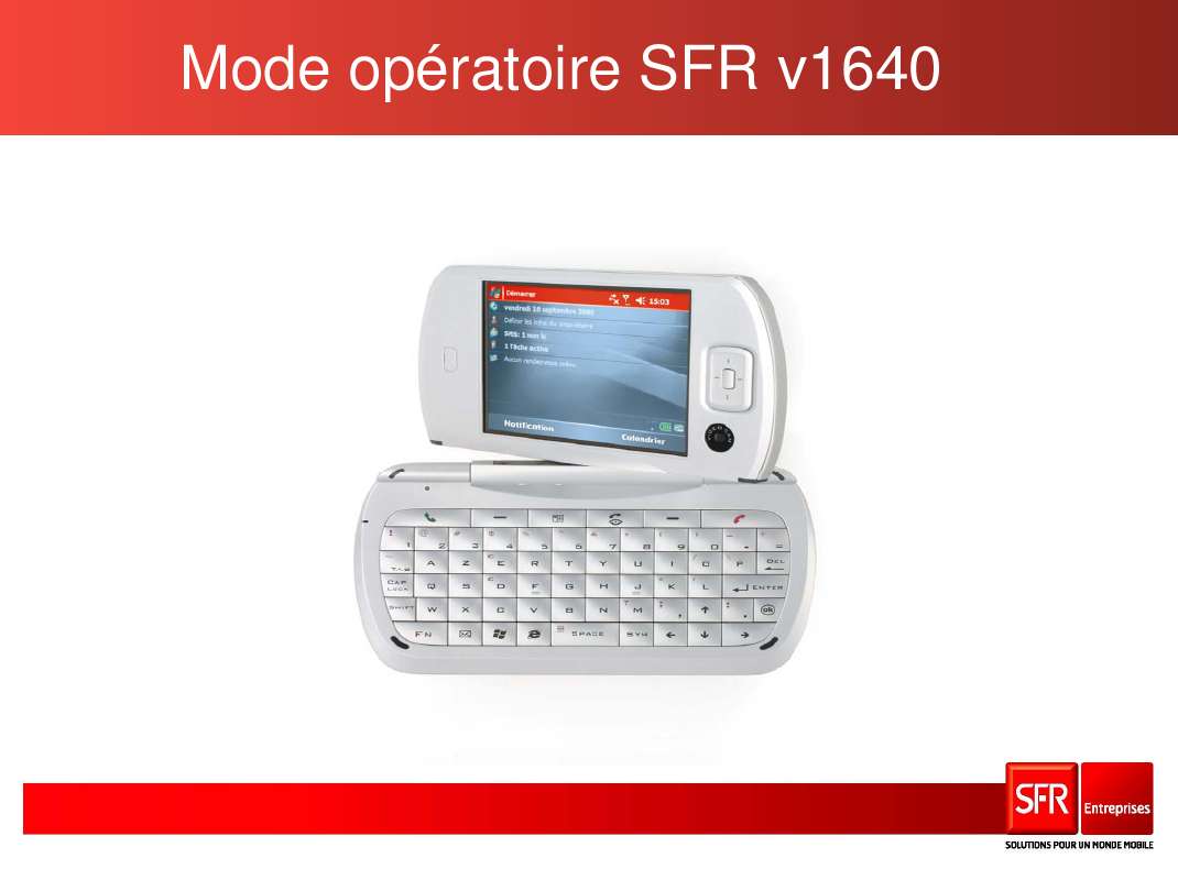 Guide utilisation SFR V1640  de la marque SFR