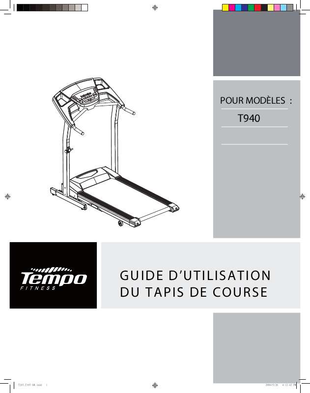 Guide utilisation  TEMPO FITNESS T940  de la marque TEMPO FITNESS