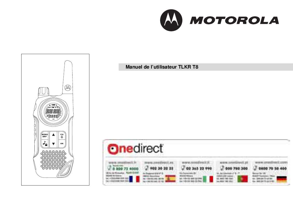 Guide utilisation MOTORALA TLKR T8  de la marque MOTORALA