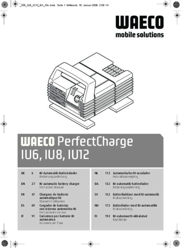 Guide utilisation  WAECO PERFECTCHARGE IU12  de la marque WAECO