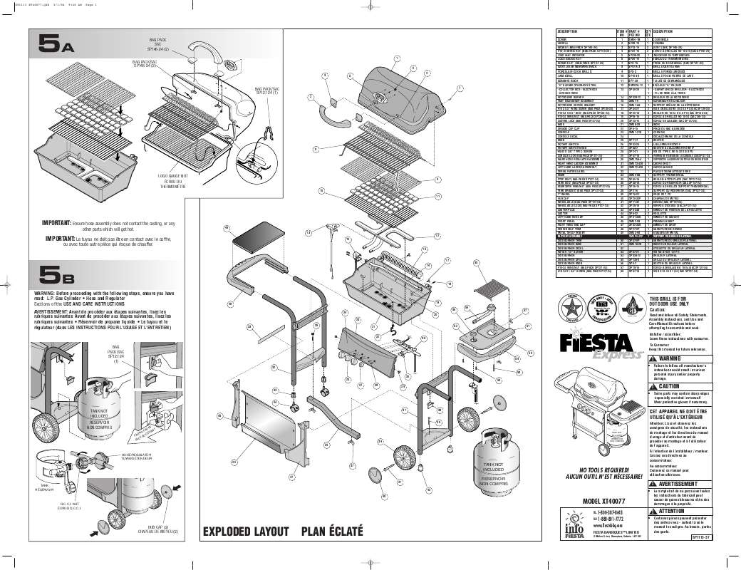 Guide utilisation  FIESTA XT40077  de la marque FIESTA