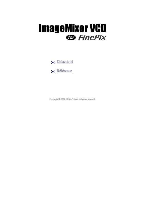 Guide utilisation  PIXELA IMAGEMIXER VCD  de la marque PIXELA