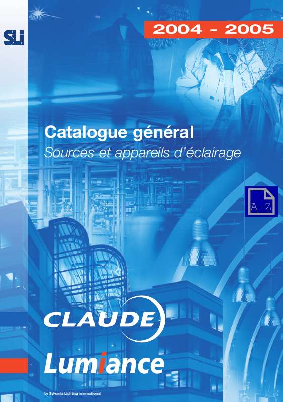 Guide utilisation  CLAUDE CATALOGUE 2005  de la marque CLAUDE