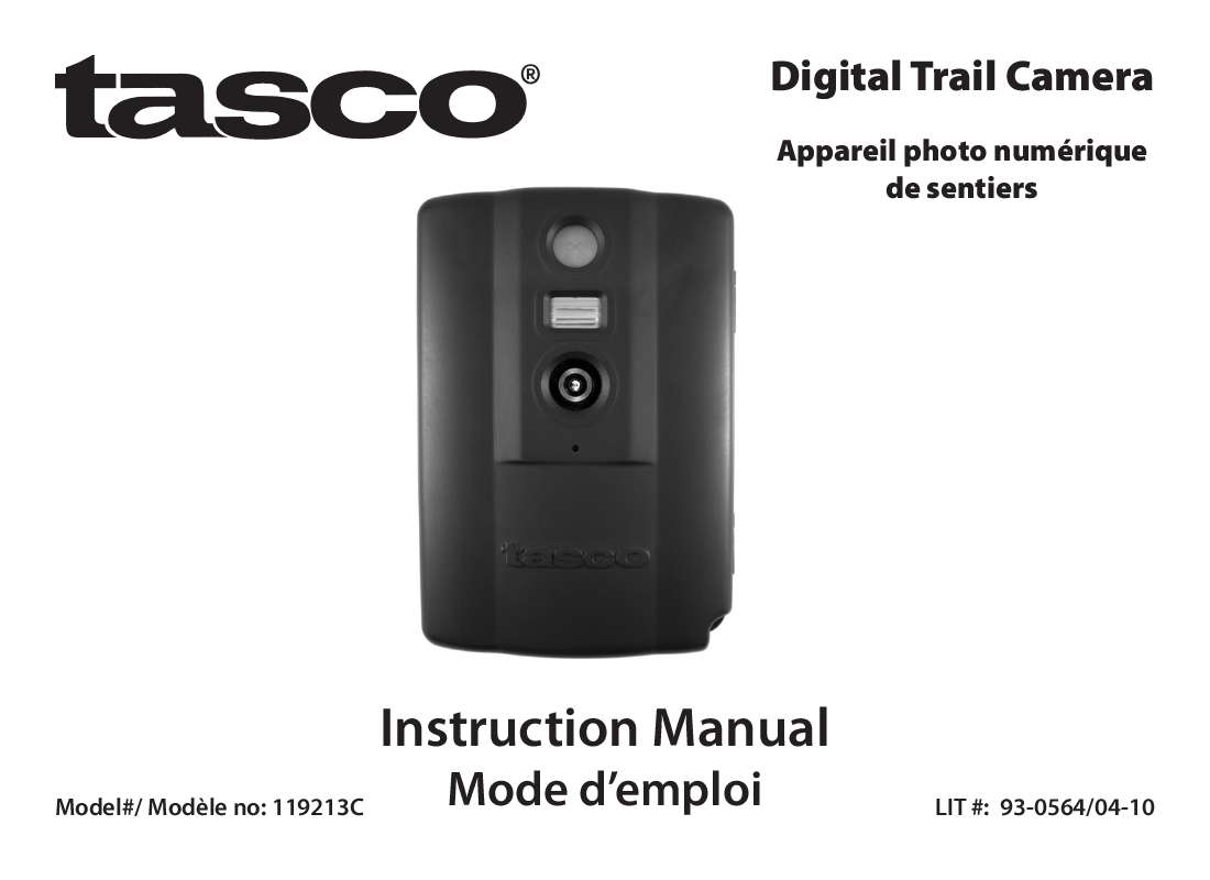 Guide utilisation  TASCO TRAIL CAMERA 119213C  de la marque TASCO