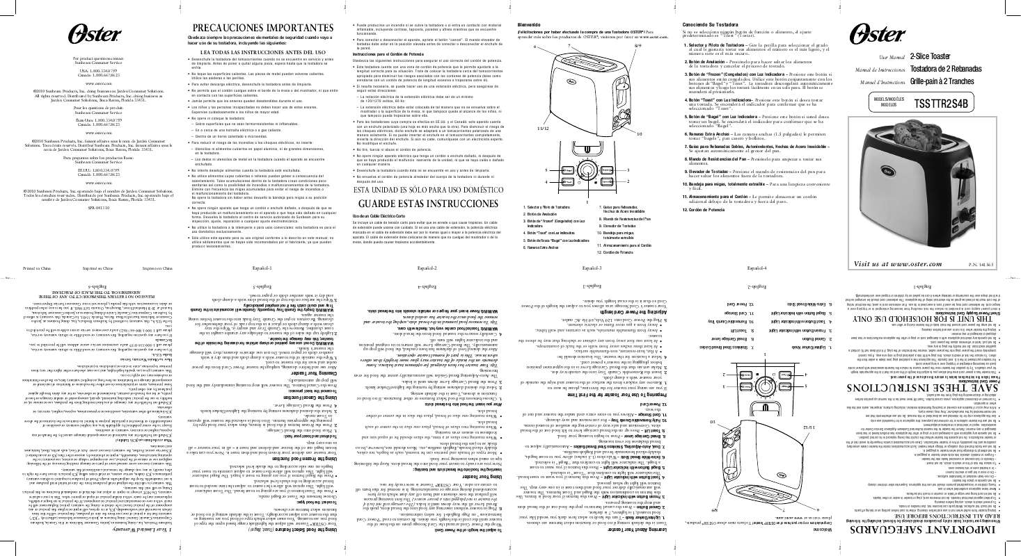 Guide utilisation  OSTER TSSTTR2S4B  de la marque OSTER