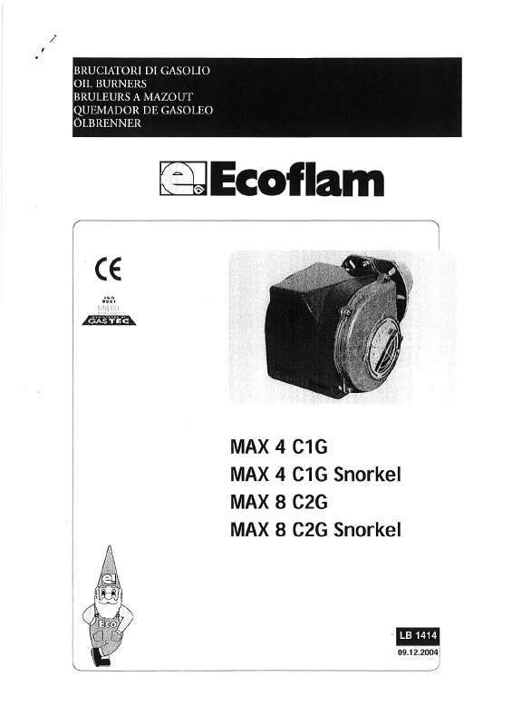 Guide utilisation  ECOFLAM MAX 4 C1G  de la marque ECOFLAM
