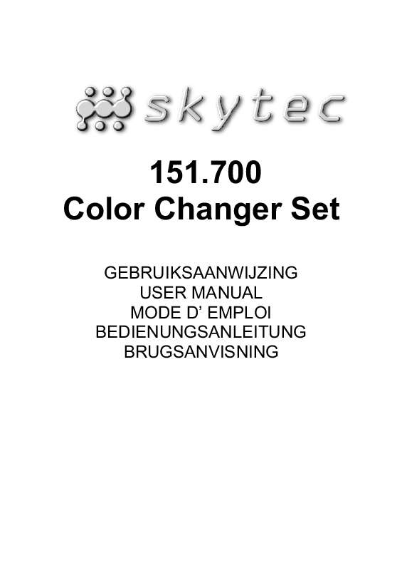 Guide utilisation  SKYTRONIC COLOR CHANGER SET 151.700  de la marque SKYTRONIC