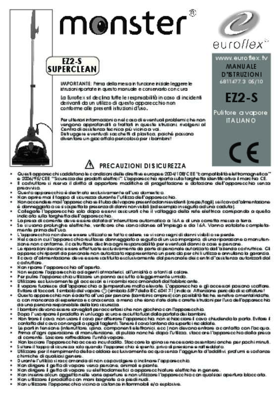 Guide utilisation EUROFLEX EZ 2 SUPERCLEAN  de la marque EUROFLEX