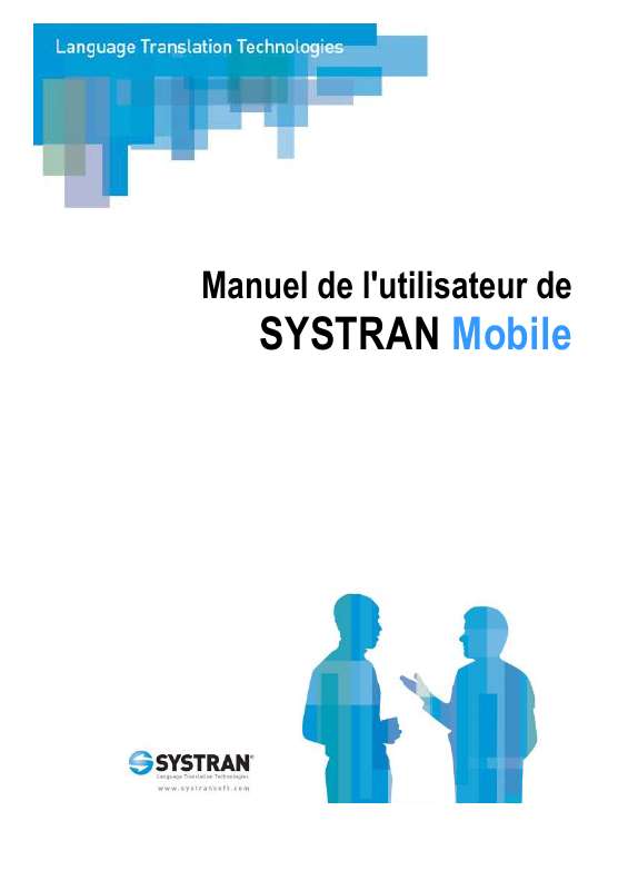 Guide utilisation  SYSTRAN SYSTRAN MOBILE 5  de la marque SYSTRAN