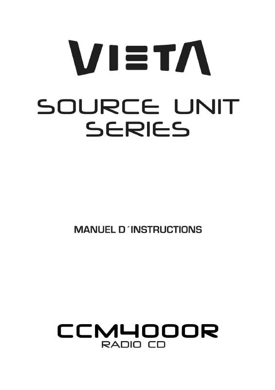Guide utilisation  VIETA CCM4000R  de la marque VIETA