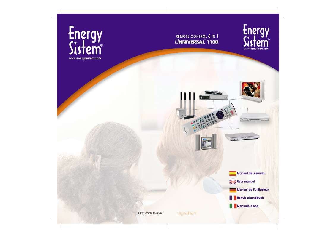 Guide utilisation ENERGY SISTEM UNNIVERSAL 1100  de la marque ENERGY SISTEM