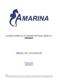 Guide utilisation  AMARINA KBS8500  de la marque AMARINA