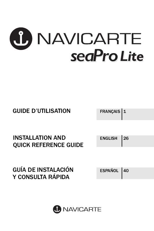 Guide utilisation  NAVICARTE SEAPRO LITE  de la marque NAVICARTE