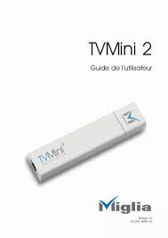 Notice MIGLIA TVMINI 2 Récepteur TV numérique