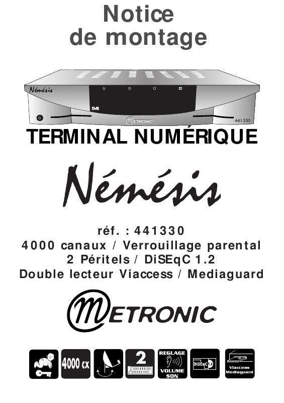 Guide utilisation  NEMESIS TERMINAL NUMERIQUE 441330  de la marque NEMESIS