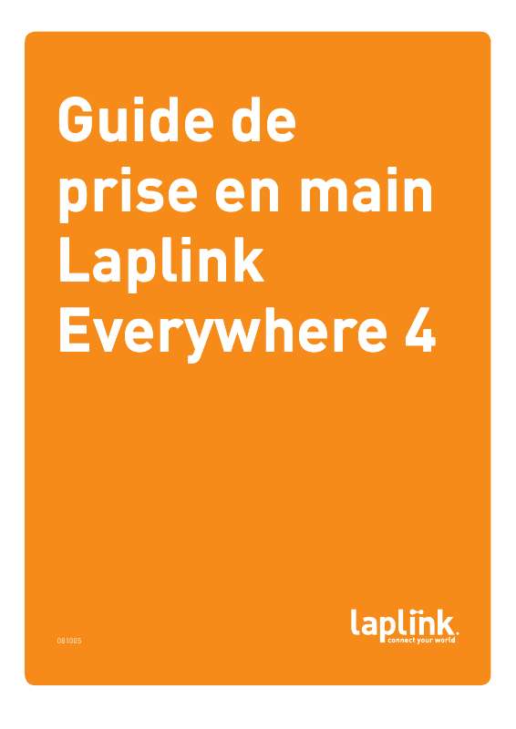 Guide utilisation  LAPLINK EVERYWHERE 4  de la marque LAPLINK