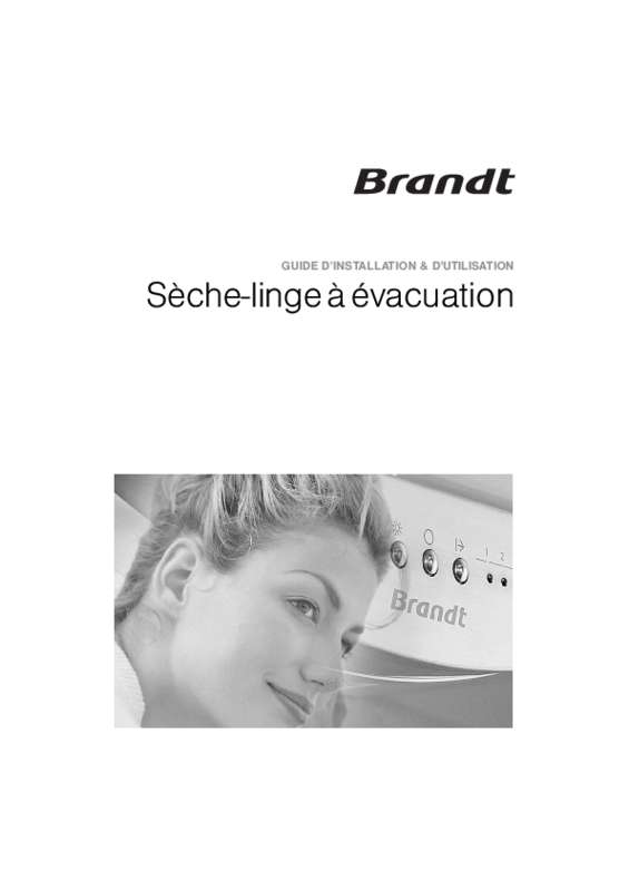 Guide utilisation BRANDT ETE6116F de la marque BRANDT