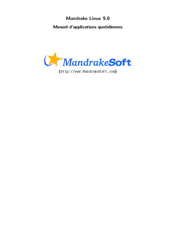 Guide utilisation  MANDRAKE LINUX 9  de la marque MANDRAKE