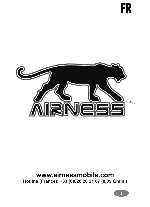 Guide utilisation AIRNESS MK99  de la marque AIRNESS