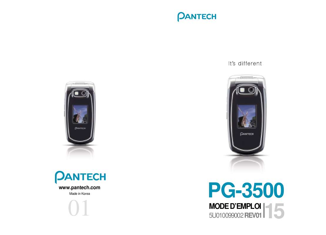 Guide utilisation PANTECH PG-3500  de la marque PANTECH
