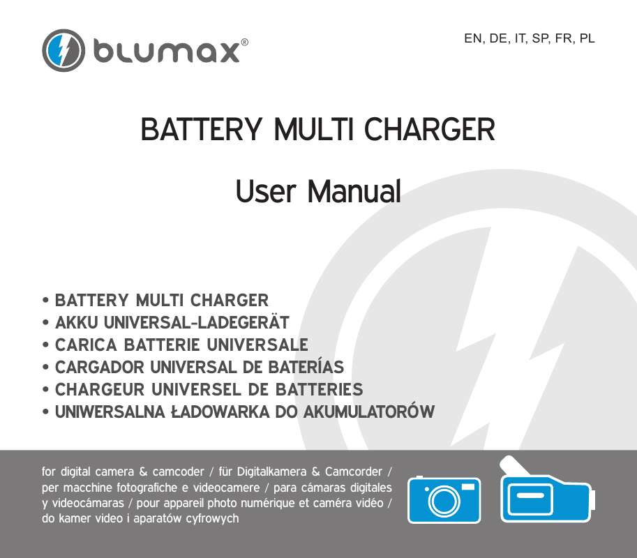 Guide utilisation BLUMAX BATTERY MULTI CHARGER  de la marque BLUMAX